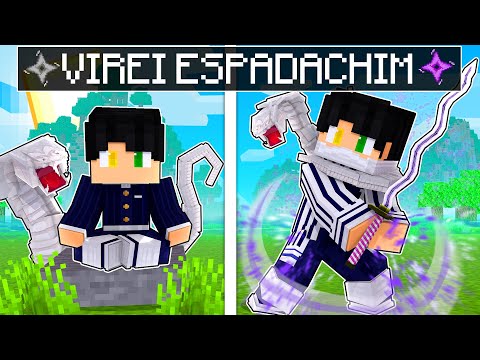 P3DRU TREINOU e virou um ESPADACHIM DAS COBRAS no Minecraft