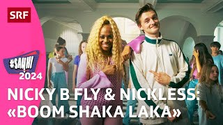 #SayHi 2024: Nicky B Fly &amp; Nickless «BOOM SHAKA LAKA» 👉🏾👈 | Kindervideos | SRF Kids