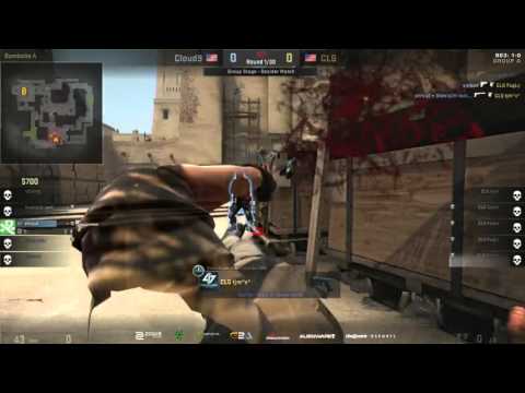 Shroud saves Cloud9 in Pistol round against CLG