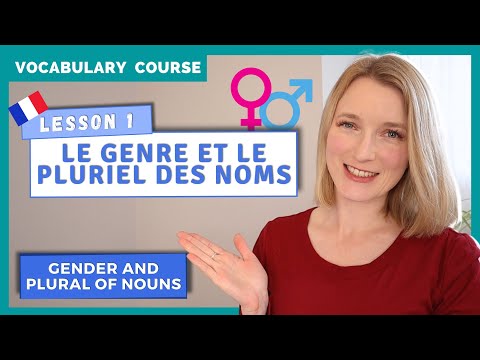 French Gender and Plural of Nouns - French Vocabulary - Lesson 1
