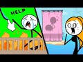 WATERING PUZZLE Vs DRAW FLY Best Levels STICKMAN Game Satisfying Double Gameplay Android APK