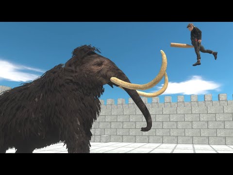 NEW PREHISTORIC UPDATE Mammoth vs ALL UNITS in Brick Castle Animal Revolt Battle Simulator