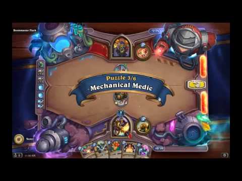 Solution Puzzle Lab Survival: Mechanical Medic - Boommaster Flark (3/6), Hearthstone Boomsday