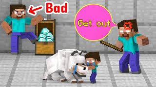 Monster School : Herobrine Family And The Loyal Dog - Minecraft Animation
