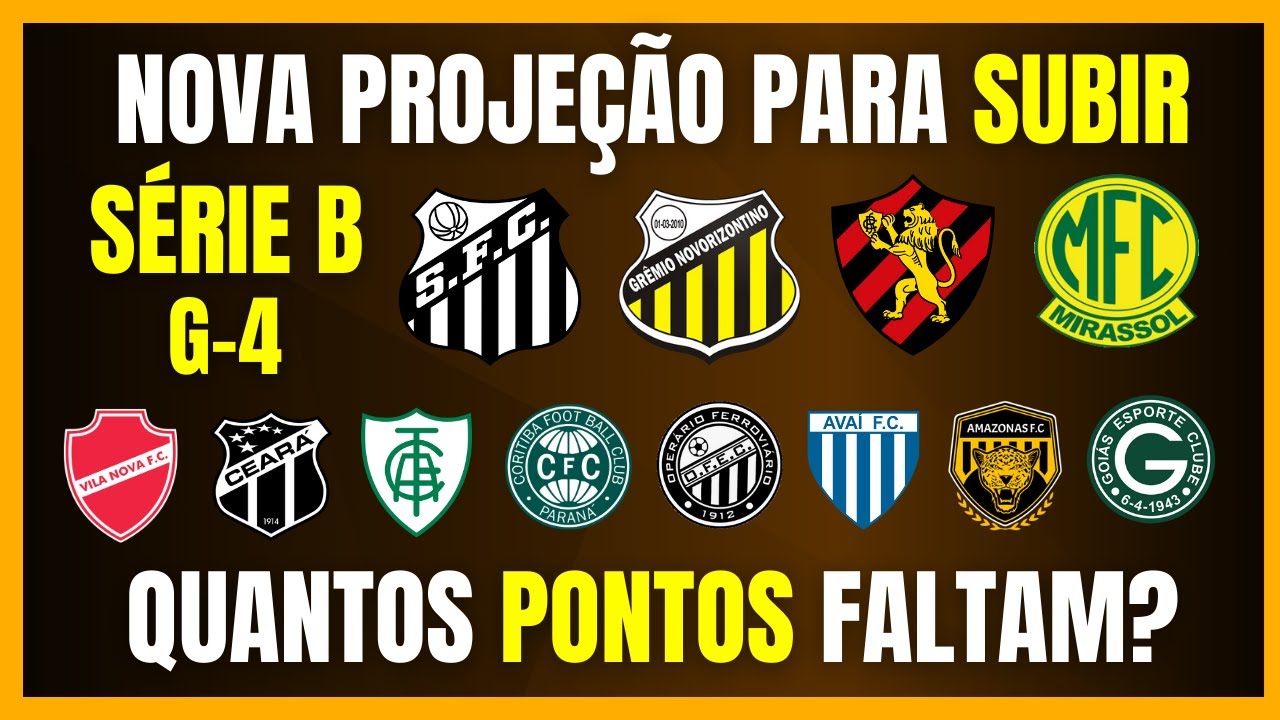 SÉRIE B | NOVA PROJEÇÃO PARA SUBIR | QUANTOS PONTOS FALTAM?