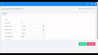 Creating HRMS Department & Designation Master in StackFX ERP