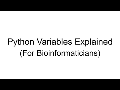 Python Bioinformatics Variables
