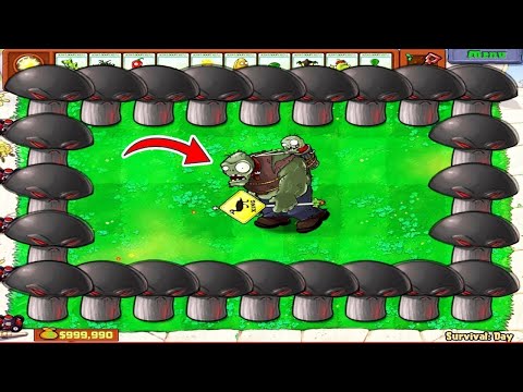 Doom Shroom vs Gargantuar Zombie - Plants vs Zombies
