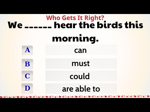 Can vs Could vs Be Able To 🔥 English Grammar Quiz A2–B1 | Test Your Skills Now!
