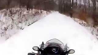 preview picture of video 'Forest County Snowmobile 2015 - Allegheny National Forest, Kellettville PA'