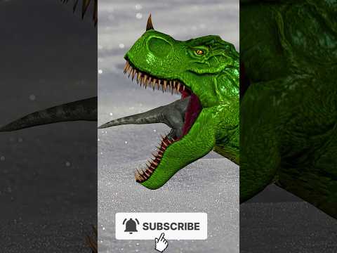 black T-Rex vs green T-Rex 🦖🦖🔥🔥 #animations #dinosaurs