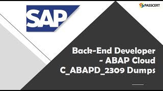 Download the video "Back-End Developer - ABAP Cloud C_ABAPD_2309 Dumps"
