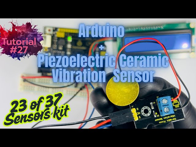 Vídeo relacionado con Hailege 5pcs Sensor piezoeléctrico Módulo de sensor de vibración cerámico analógico piezoelectricidad para Arduino DIY KIT