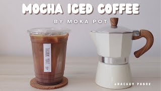 How to make Iced Mocha by moka pot at home l Home cafe EP.36