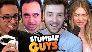Stumble Guys With QTCinderella, PointCrow & Squeex!