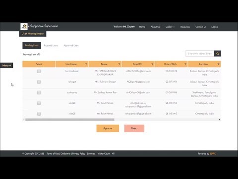 User Management Tutorial E Supportive Supervision
