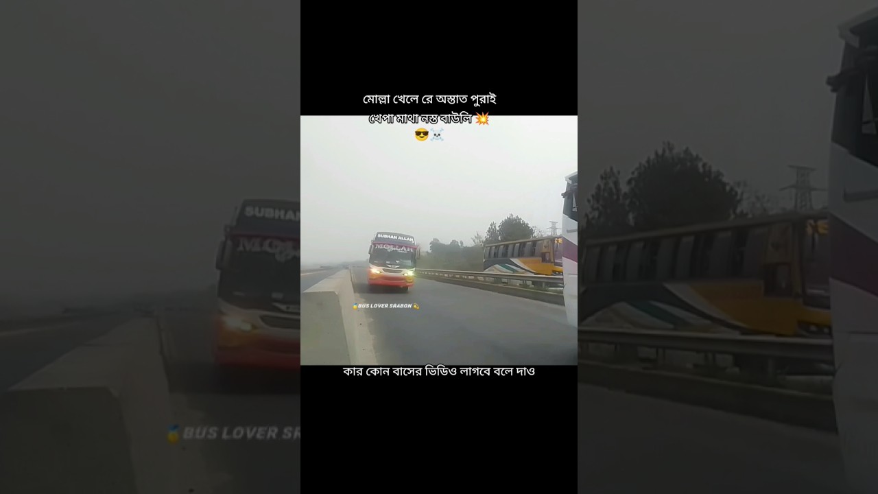 মোল্লা পুরাই আগুন 💥 Bus lover srabon