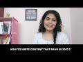 How to write content that rank in 2022? |Arathy Gopalakrishnan |Digital marketing malayalam