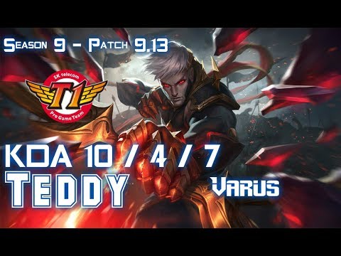 SKT T1 Teddy VARUS vs VLADIMIR ADC - Patch 9.13 KR Ranked