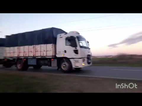 CAMIONES EN RUTA PROV. 1 , SAN FRANCISCO , CORDOBA , ARGENTINA , VIDEO 357