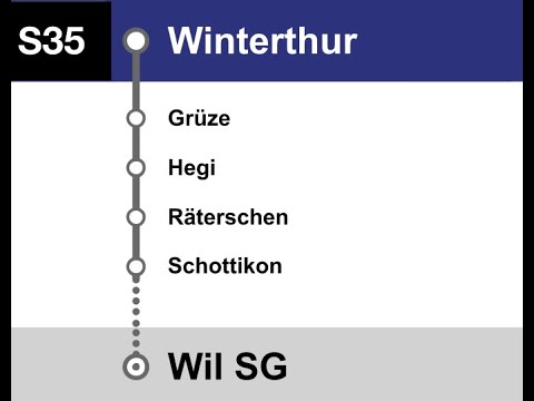 Thurbo Ansagen » S35 Winterthur — Wil SG | SLBahnen