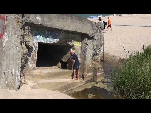 Poland, Bunkers on the beach in Bobolin 2022