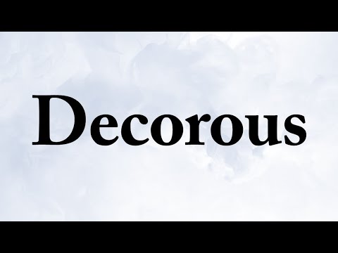 Decorous
