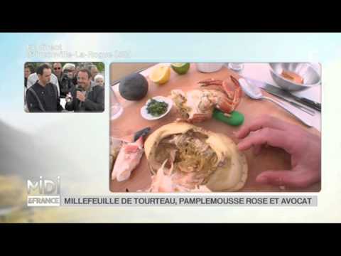 RECETTE : Millefeuille de tourteau, pamplemousse rose et avocat