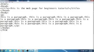 How to create your first web page using notepad