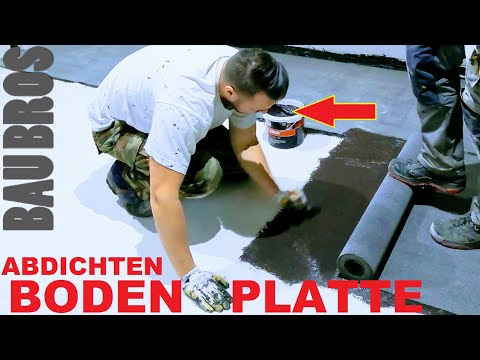 ABDICHTUNG BODENPLATTE GÜNSTIG SELBER MACHEN: Kleben statt Schweißen | wir sanieren alles selbst