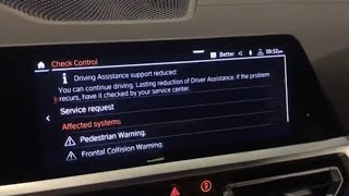 BMW Driver Assistance Limited Warning KAFAS Camera Heating Element Failure Explained