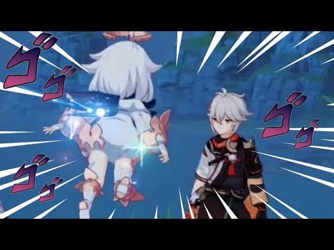 Paimon "Hey Hey! Kaedehara Kid! " (English & Japanese)