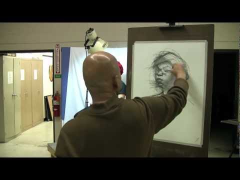 30 Minute Charcoal Portrait Demo by Vilas Tonape