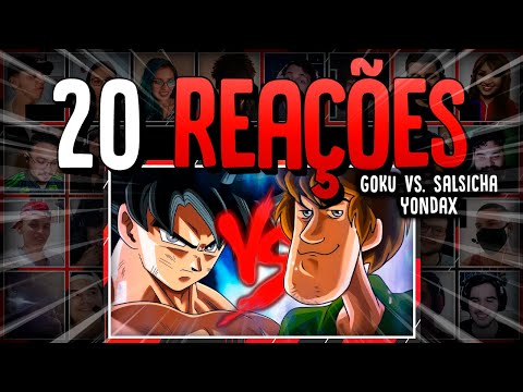 20 REAÇÕES | Goku VS. Salsicha (Instinto Superior) | Combate de Rimas | Part. Sting (Prod. King EF)