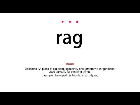 How to pronounce rag - Vocab Today