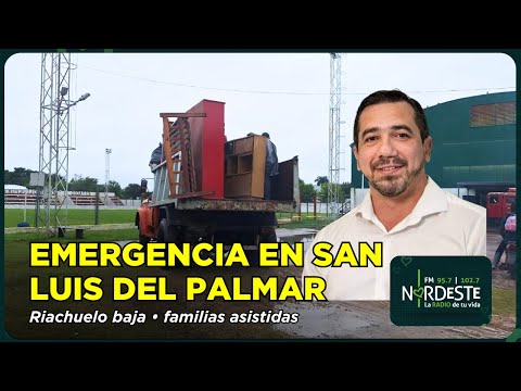 San Luis del Palmar en emergencia: asisten a familias y el riachuelo baja | Sáez