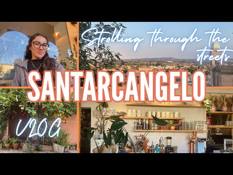 Strolling Through the Streets of Santarcangelo 🌺✨🇮🇹 ☕️(English) #italy #rimini #santarcangelo