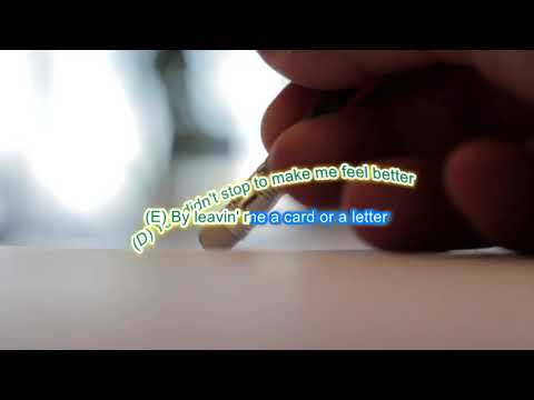 Please Please Mr Postman by the Carpenters play along with scrolling guitar chords and lyrics