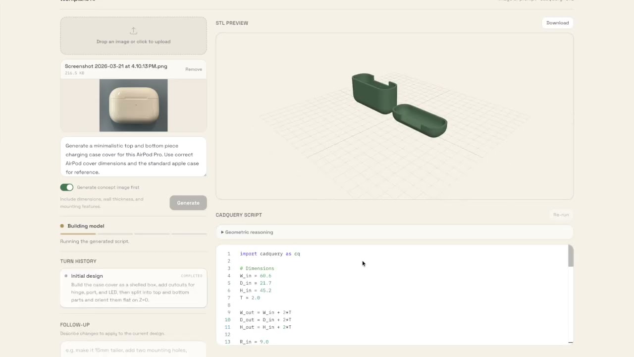 Workplane AI project preview