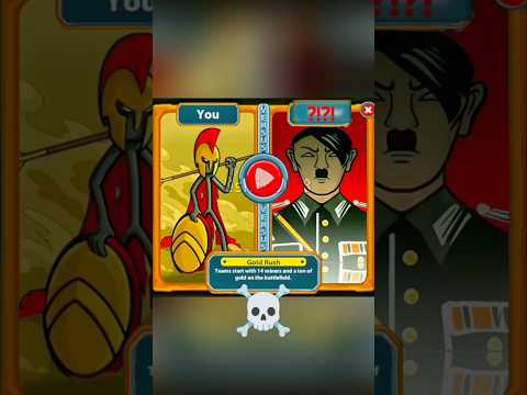 Germany ww2 tournament mod Gold rush insane  ☠️ H1tl4r stick War Legacy ♥️ #stickwar #stickwarlegacy