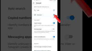 Truecaller message setting kaise karen #shorts