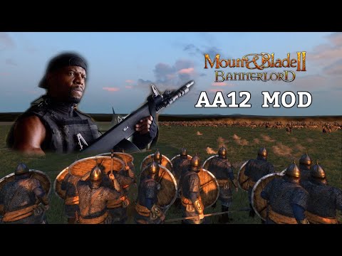AA12 SHOTGUN MOD in Mount & Blade Bannerlord DESTROYS EVERYTHING