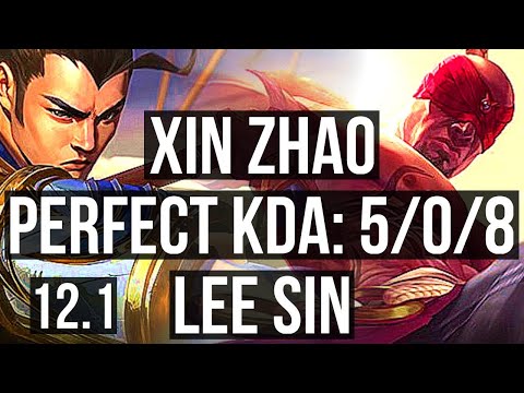 XIN ZHAO vs LEE SIN (JNG) | 5/0/8, 300+ games | KR Diamond | 12.1