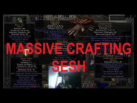Diablo 2 - Crafting 52 Knockback gloves and more