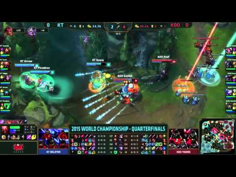 KT Ssumday with the teleport play (fail) | LoL World Championship 2015