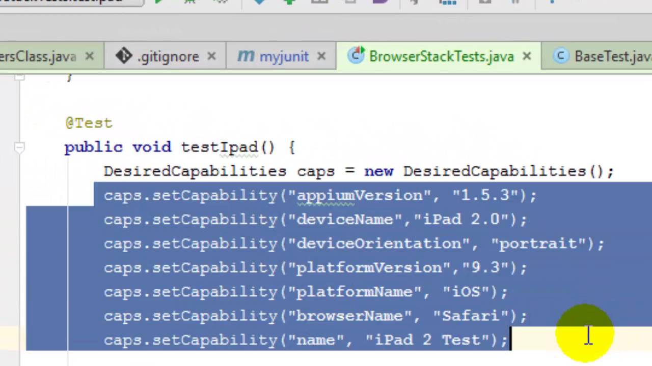 BrowserStack selenium and appium test execution