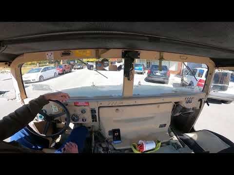 Humvee before the new wheels - 5 minute drive home from the fuel station. 0-55mph in 23 seconds.