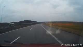 preview picture of video 'Poland: Świecie - Gdańsk (A1 Highway / Autostrada A1)'