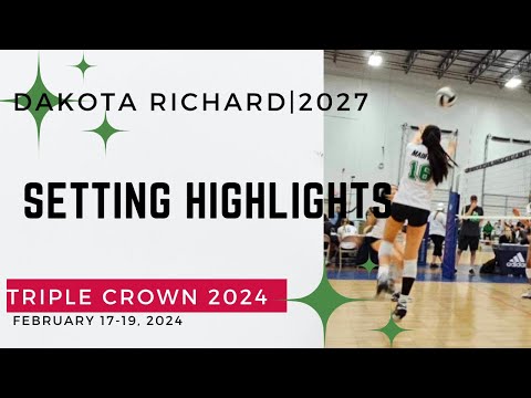 '27 Volleyball D1 Recruit| Triple Crown vs. VCN Nebraksa Setting Highlight