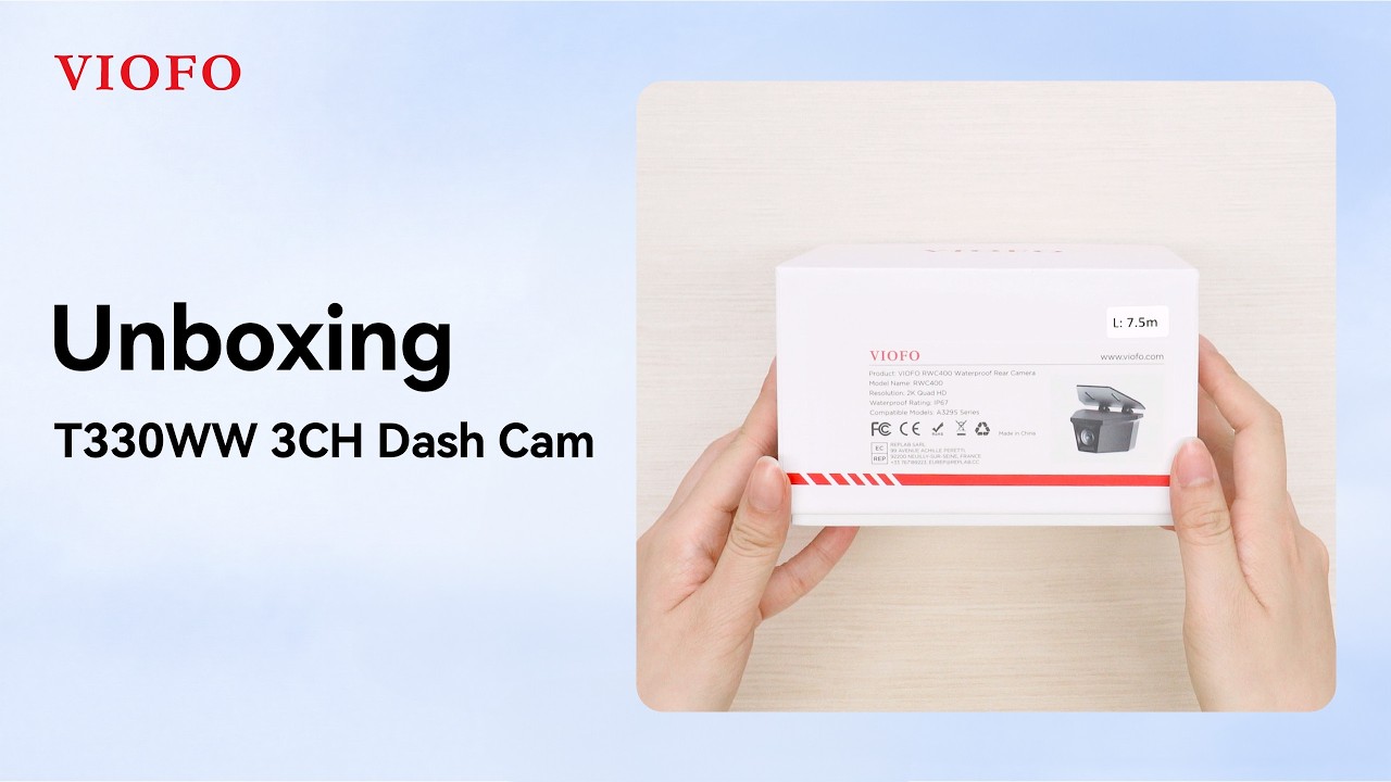 Unboxing T330WW 3CH Dash Cam